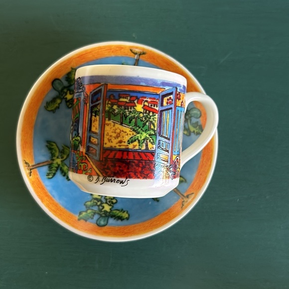 Chaleur D Burrows Espresso Demitasse Hopper Cup/Matching Saucer - Picture 6 of 12